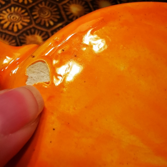 Vintage Ceramic Pumpkin Man Planter - Picture 7 of 16